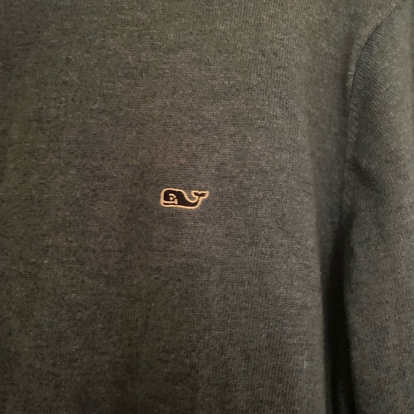 Vineyard Vines Navy Blue 1/4 Zip Size L - Picture 2 of 6